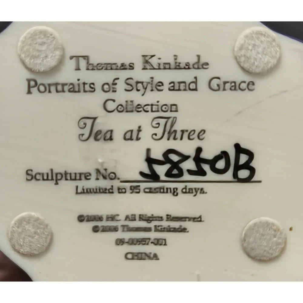Thomas Kinkade Portraits of Style and Grace Collection, 06, #5850B, Tea at Three